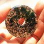 Natural aquatic agate manual sculpture Buckle (peace) of the four seasons peace pendant necklace