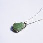 Vintage 925 sterling silver inlaid jade Buddha pendant, and the green jade pendant necklace.