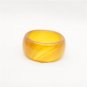 Manual sculpture, natural agate yellow agate rings (diameter of 18-20 mm)