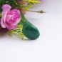 handmade Natural green longan agate oval ring surface ring