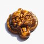 Natural tigereye Manual sculpture. Talisman necklace pendant