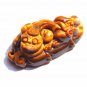 Natural tigereye amulet the mythical wild animal. Auspicious necklace pendant
