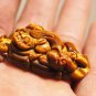 Natural tigereye amulet the mythical wild animal. Auspicious necklace pendant