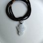 Natural white jade, hand-carved, lucky charms. Angel · pendant necklace