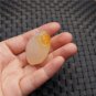 Natural agate plum fruit. Talisman necklace pendant