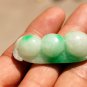 White and green jade green beans (peace) of the four seasons. The necklace pendant