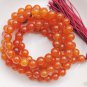 Tibetan buddhist rosary bracelet necklace, red jade, 108 beads, meditation yoga beads,