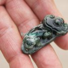 Natural black and white jade, handmade, and the idea of a good. Lucky necklace pendant Natural black and white jade, handmade, and the idea of a good. Lucky necklace pendant