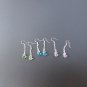 925 sterling silver color crystal sexy anti-allergic earrings. Beautiful women's choice