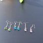 925 sterling silver color crystal sexy anti-allergic earrings. Beautiful women's choice