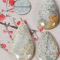 Handmade pure coral (chrysanthemum jade) dripping vintage necklace pendant