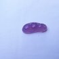 Hand-carved violet, natural color agate green beans (four seasons safe) pendant necklace
