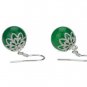 925 pure silver receptacle inlaid with red and black green natural agate. Beautiful lady's choice