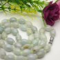 Tibetan buddhist prayer beads 42 natural jade (drum beads + 44 round beads) bracelet necklace