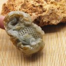 Pure natural jade, handmade double-sided carving of the money, necklace pendant, (unique) Pure natural jade, handmade double-sided carving of the money, necklace pendant, (unique)