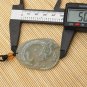 Pure natural ice type emerald, hand-carved flying dragon, amulet necklace pendant,