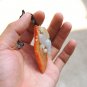 Pure natural jade carving money conch (leaf type) auspicious pendant necklace (only one)