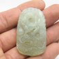 Natural xishan jade pendant, hand-carved dragon play beads (amulet), pendant necklace.