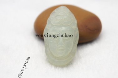Natural jade, hand-carved hollow double dragon worship, amulet necklace pendant necklace.