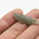 Natural white jade, hand-carved goldfish (more than one year), necklace pendant..