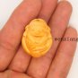 Hand-made, finely carved yellow poplar, hanging - maitreya. Talisman necklace pendant.