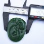 The hand-carved outer Mongolian jade is dedicated to the Buddha, amulet - necklace pendant.