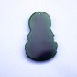 Hand-carved Mongolian jade guanyin bodhisattva, amulet - necklace pendant.
