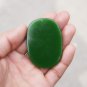 Hand-carved Mongolian jade monkey eat peach, oval talisman necklace pendant.