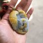 Natural nanyang multi-color alone jade, hand-carved eagle (talisman) necklace pendant.