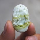 Natural white flying topaz pendant, handmade. 12 zodiac oxen. Necklace pendant necklace.