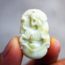 Natural white flying topaz pendant, handmade. 12 zodiac tigers. Necklace pendant necklace.