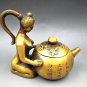 Antique brass gilding - floral print, (beauty) teapot. Wine pot - practical. The town house