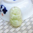 Natural white flying topaz pendant, handmade. 12 zodiac rabbits. Necklace pendant necklace.