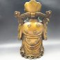 Antique brass fine gold. God of wealth (made in qianlong). The town house furnishings.