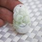 Natural white fly yellow jade pendant, hand 12 zodiac monkey, rooster. Necklace pendant.