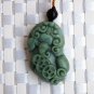 Natural (dongling jade) jade, hand-carved coin (pixiu) lucky, talisman necklace pendant