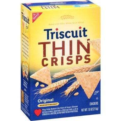 Nabisco, Triscuit, Thin Crisps, Original, 7.6-Ounce Box (Pack of 3)