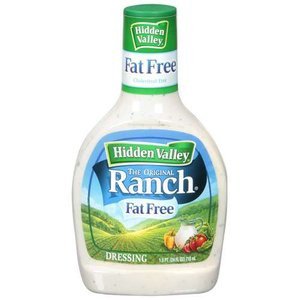 Hidden Valley Ranch, Fat Free Ranch Original Dressing, 24oz Squeeze ...