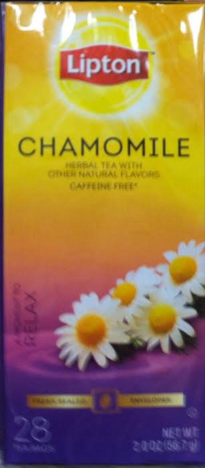 Lipton, Chamomile, Herbal Tea, 28 Count, 2oz Box