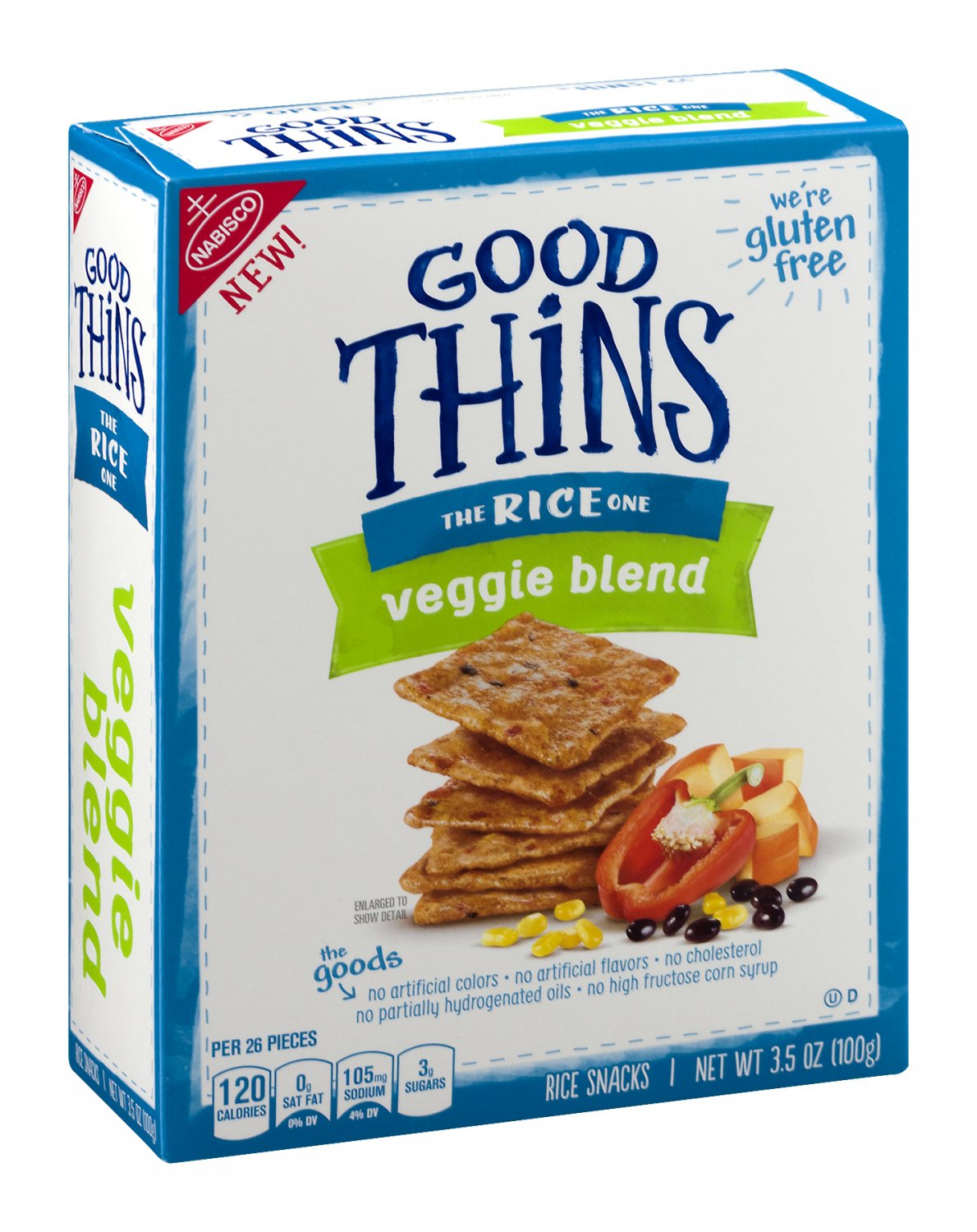 Nabisco, Good Thins, 3.75oz Box (The Rice One Veggie Blend)