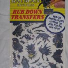 BATMAN RETURNS Rub Down Colorforms Transfers MINT