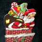 Vintage 50s SANTA CLAUS Wood Box Treat Card Caddy JAPAN