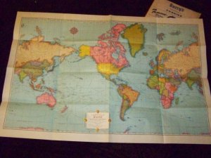Vintage 50s BURRY'S COOKIES Rand McNally Premium MAP