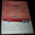 Vintage 1957 CADILLAC Sedan De Ville Ruby Print Ad