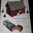 Vintage 1953 MILKY WAY Candy Bar CHRISTMAS Print Ad