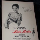 Vintage 1948 LULU BELLE Dorothy Lamour Movie Print Ad