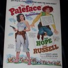 Vintage 1948 PALEFACE Jane Russell Bob Hope Print Ad