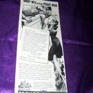 Vintage 1943 PEQUOT SHEETS Angry Wife Window Print Ad