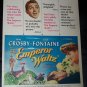 Vintage EMPEROR WALTZ Joan Fontain Bing Crosby Print Ad