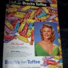 Vintage 1953 Rita Hayworth BRACH'S TOFFEE Print Ad
